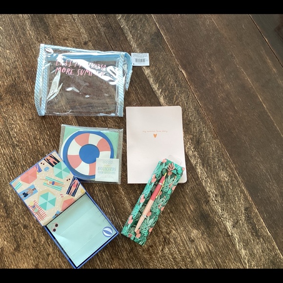 Target Summer clear bag with journal/pen - Picture 2 of 2